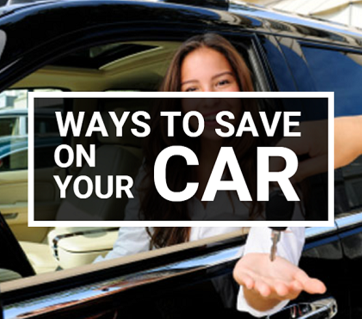 Ways to save on your car graphic