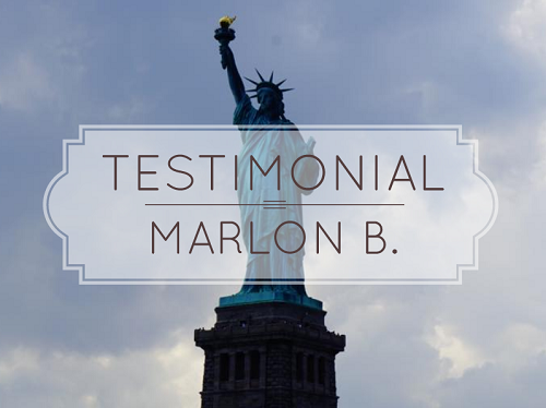 Testimonial by Marlon B image