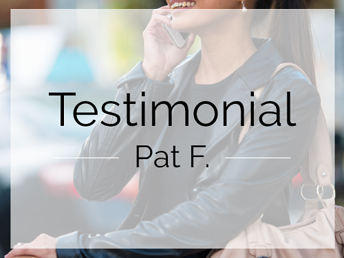 Testimonial by Pat F image